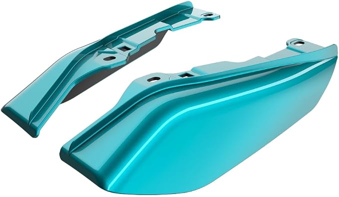 Advanblack 2026 Road Glide Mid Frame Air Deflector, Teal Thunder/Vivid Black Air Deflector Heat Shield Compatible with Harley Touring Street Glide, Road King, Electra Glide, 2009-2026