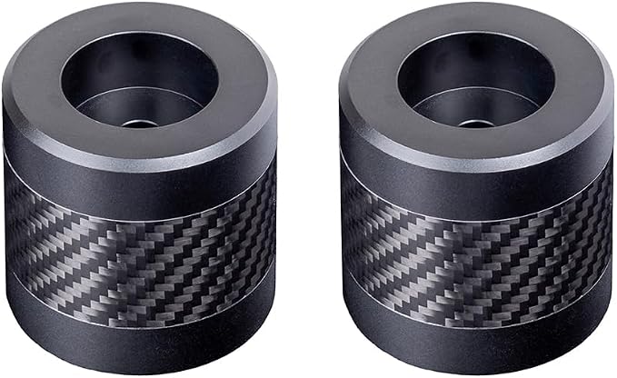 Advanblack Protek Machined CNC Alumium with Carbon Fiber Inlay Crash Bar Slider (Black CNC w/Carbon Inlay)