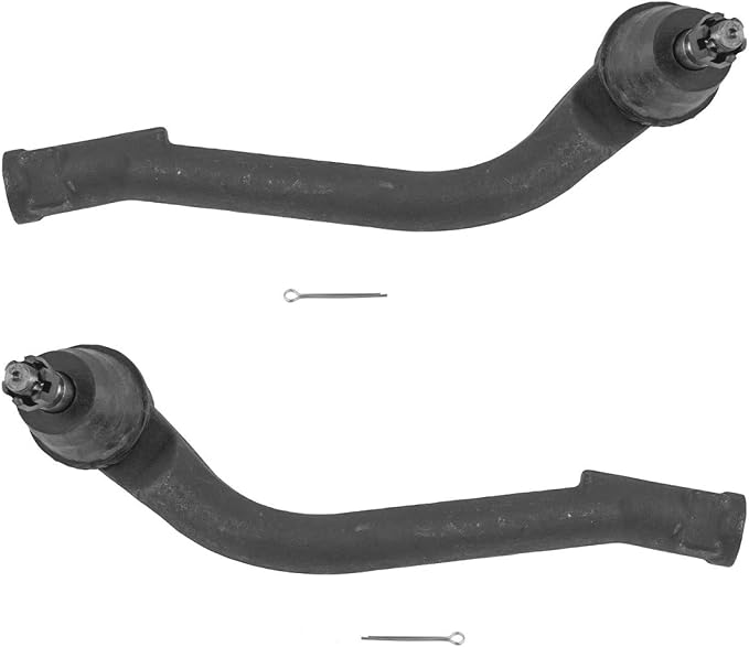 TRQ Front Outer Tie Rod Set 2 Piece Compatible with 2012-2017 Hyundai Azera 11-15 Sonata 10-17 Tucson 14-16 Kia Cadenza 11-15 Optima 11-16 Sportage