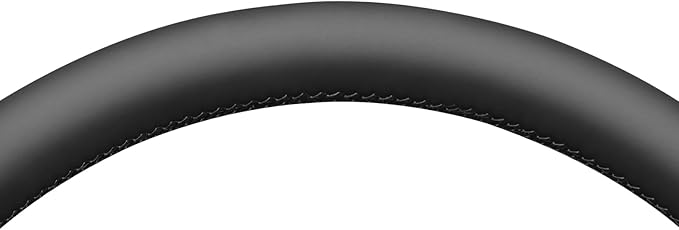 MEWANT Hand Stitch Steering Wheel Cover for 1500 2012-2018 1500 Classic 2019-2023 2500 3500 5500 2012-2018 Black Diamond Embossed Athsuede GenuineLeather Interior Accessories
