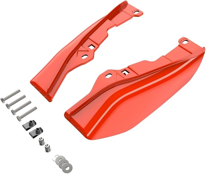 Advanblack 2026 Road Glide Mid Frame Air Deflector, Blood Orange Air Deflector Heat Shield Compatible with Harley Touring Street Glide, Road King, Electra Glide, 2009-2026