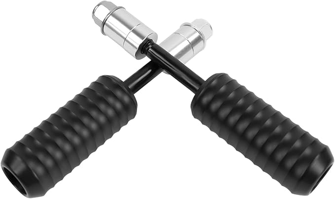 4" Motorcycle Frame Sliders Falling Crash Protector Upper Shock Mount Guards Falling Side Protector No Cut Kits Fit for Dyna 1998-2005 (Gripple Style)