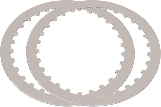 AHL 7pcs Motorcycle Steel Friction Plate for Harley XL883 2004-2008 XL1200 1200X48 SPORTSTER 1991-2011; Bad Boy FXSTSB Dyna Glide Electra OEM:37911-90 307-30-10011 8146-0100
