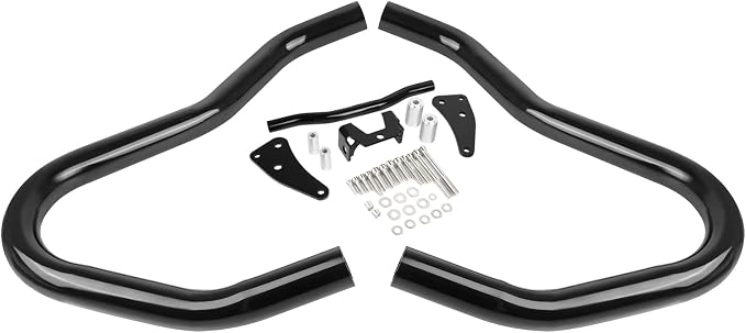 Worldmotop Highway Crash Bar Engine Guard Compatible with BMW R18 R18B Classic R 18 2020 2021 2022(Black)