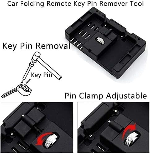 HERCHR Car Folding Remote Key Pin Remover Tool Terminal Removal Tool Kit Car Pin Extractor Remove Pin Depinning Tool Connector Pin Removal Tool Pin Pusher Tool