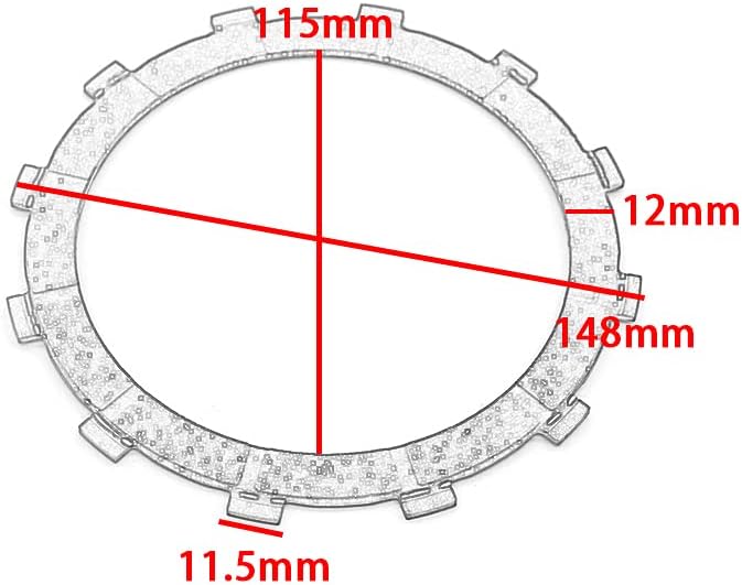 7PCS Dry Friction Clutch Plates, For Ducati 748 916 996 ST3-4 M900 S4 S4R DS1000 M1000 999 796 803 1098 1198 848 796 1100