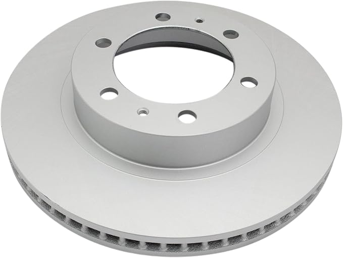 TRQ Front Brake Rotor Set G Coated Vented Compatible with 2003-2009 Toyota 4Runner 2007-2014 FJ Cruiser 2005-2023 Tacoma