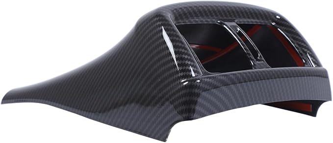 Compatible with Toyota Hilux 2016 2017 2018 2019 2020 2021 2022 2023 2024 ABS Rear Air Oulet Switch Anti-Kick Decorative Cover (Black Carbon Fiber)