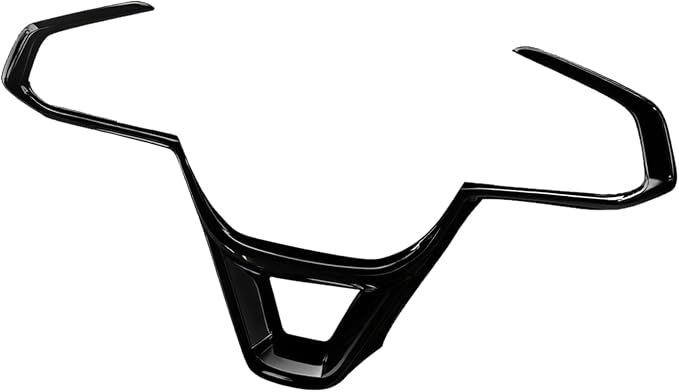 Interior Steering Wheel Center Cover Frame Trim Anti Scratch Glossy Black ABS Protective Decorative Accessories Kit for Chevrolet Trailblazer 2024 2025 2026/TRAX 2023-2025