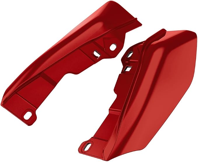 Color - Matched Mid Frame Air Deflectors Heat Shield, Perfectly Fit for Harley Touring Models 2009-2026 Brilliant Red