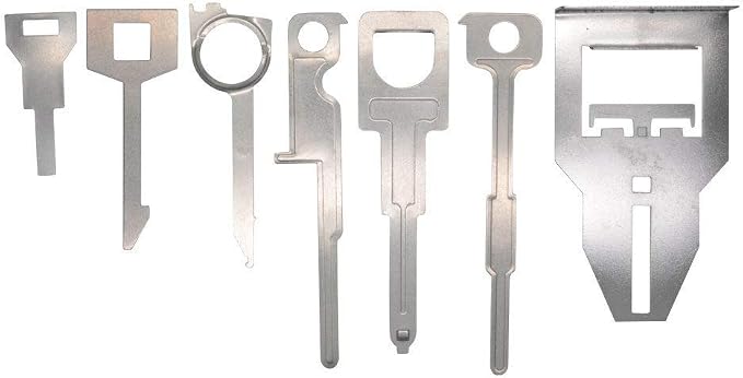 MASO 38 PCS Trim Removal Tool Set Car Stereo Release Radio Removal Keys Tool Kit CD Head Unit
