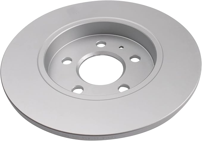 TRQ Rear Brake Rotor Set G Coated Solid Compatible with 2005-2009 Audi A4 A4 Quattro
