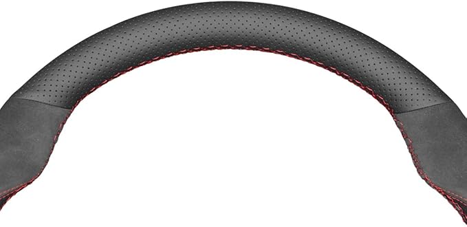 MEWANT Hand Sewing Breathable Car Steering Wheel Cover for Subaru WRX 2015-2021 / WRX STI 2015-2021 Steering Wheels Accessories for Subaru WRX (STI)
