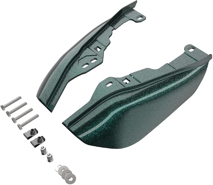 Advanblack 2024 RG Mid Frame Air Deflectors Compatible for Harley Touring Street Glide, Road King, Electra Glide, 2009-2025(Deep Jade Pearl)