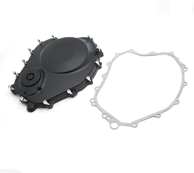 Black Right Engine Clutch Cover Compatible with Hond 2004-2007 CBR 1000RR/ 08-15 CB 1000RR