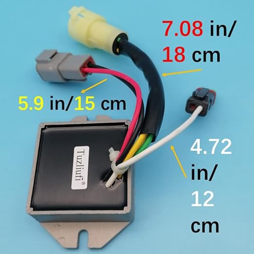 Voltage Regulator Rectifier Compatible with Ski-doo Skandic Grand Touring Legend Lynx Forest 377 440 500 600 700 800 LT RER Carb 515175661 M5446342 5446342 515-175-661 2001-2003 2004 Z221