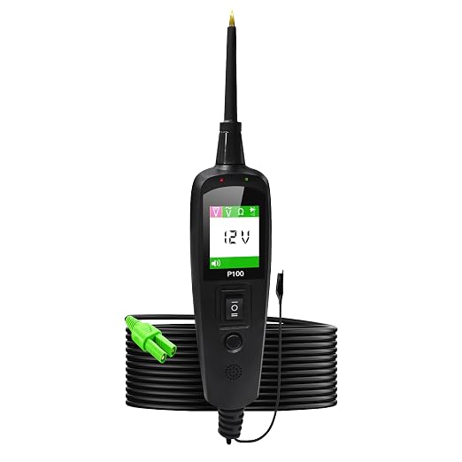 Automotive Circuit Tester, 12V 24V Power Probe Kit | 40FT Cable. 6-30V Auto only (No home AC). 0-65V DC/AC sensor LCD. Instantly activate fuses, relays & circuits.