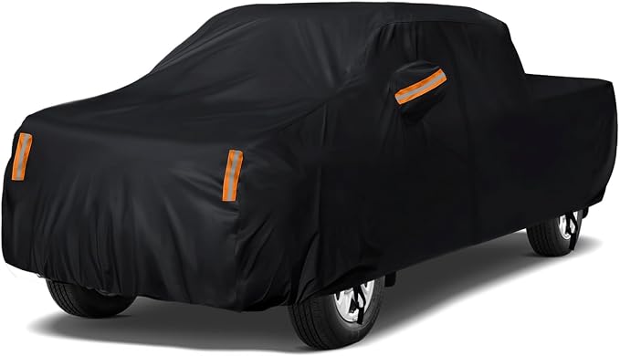 Truck Cover Waterproof All Weather - Pickup Truck Car Cover Fit for Ford F150, Chevrolet Silverado 1500, Gmc Sierra, Ram 1500, Toyota Tundra (Length Up to 250 inch)