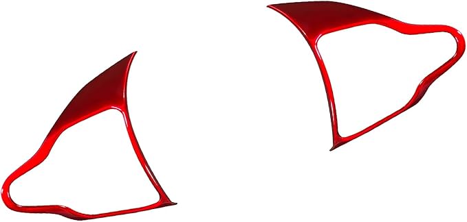 Steering Wheel Trim Control Button Cover Compatible with Hyundai Veloster JS N line 2019-2022 Hyundai Kona N Hyundai Elantra CN7 N Hyundai i30 2017-2022 Accessories (Red Style)
