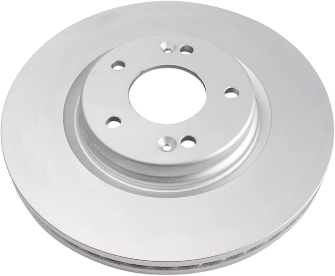 TRQ Front Brake Rotor Set G Coated Vented Compatible with 2015-2024 Hyundai Sonata Tucson Elantra Kona Veloster Elantra GT Kona Electric 2016-2024 Kia Optima Forte Soul Sportage Niro EV Seltos