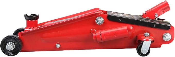Big RED TAM83006 Torin Hydraulic Trolley Service/Floor Jack with Extra Saddle (Fits: SUVs and Extended Height Trucks), 3 Ton (6,000 lb) Capacity, Red