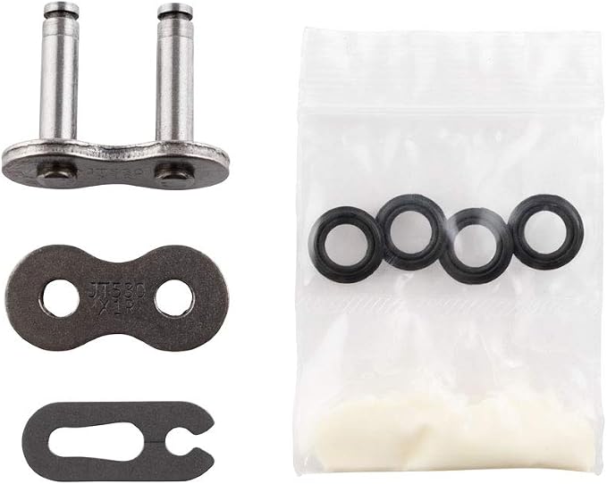 JT Chain JTC530X1RSL (530 Series) Black Steel X-Ring Clip Type Connecting Link