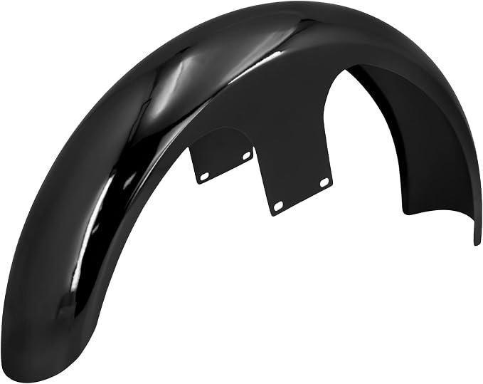 23 inch Motorcycle Front Fender For 120 / R23 Mudguards Fit for Harley Bagger Touring Road King Electra Glide Street Glide FLHR FLHX (Gloss Black)