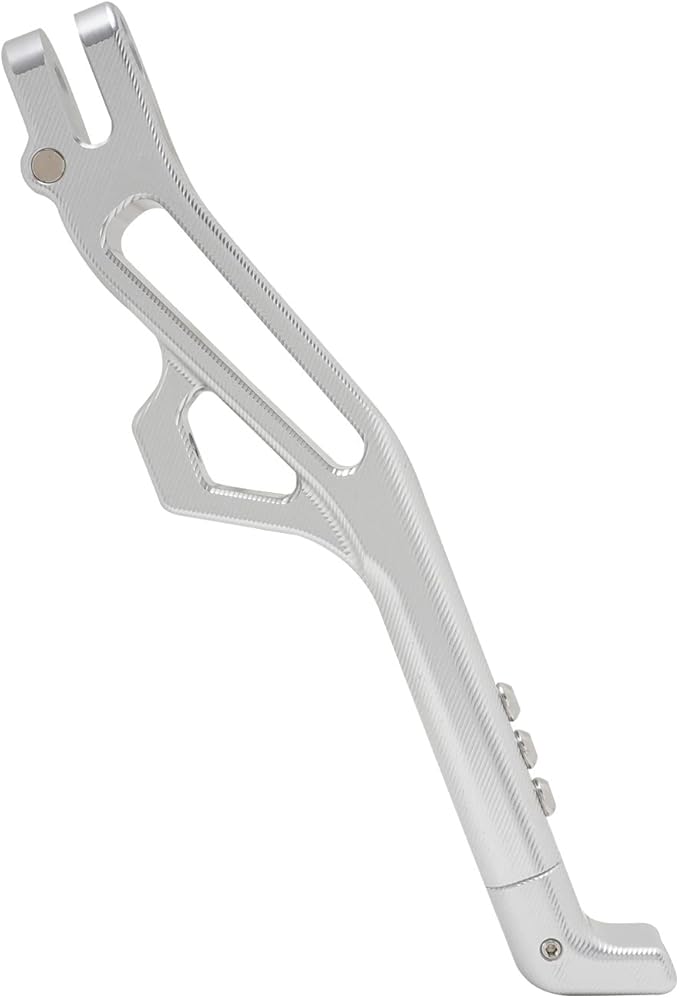 JFG RACING Sur Ron Kickstand,Motorcycle Kick Stand Side Aluminum Alloy CNC Adjustable for Surron Light Bee S/X Segway X160/X260 Talaria Sting Sliver