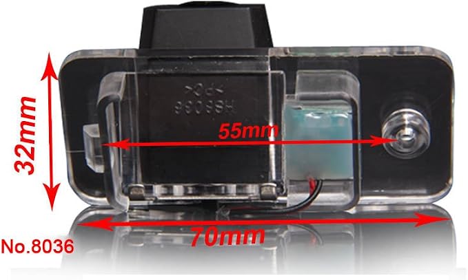 Super Pro HD Waterproof Car Rear View Backup License Plate Light Camera Night Vision, Replacement for Phideon 2016/Variant 2016/Golf Sports Van 2016 Porsche Cayenne