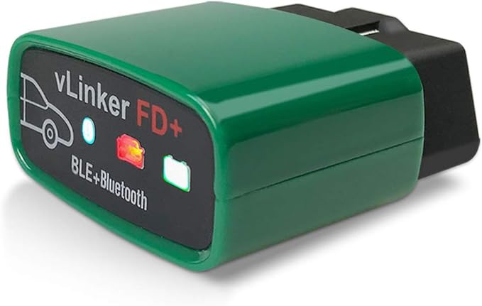Vgate vLinker FD+ OBD2 Bluetooth Adapter – Diagnostic Code Reader for iOS, Android & Windows (Supports MS-CAN, ELM327)