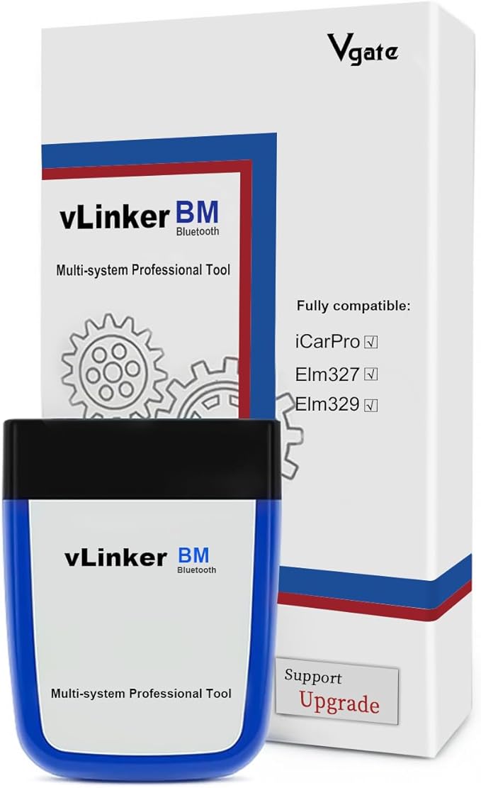 Vgate vLinker BM3.0 Bluetooth OBD2 Scanner Diagnostic Tool Bimmercode, Code Reader for BMW, Supports Android & Windows