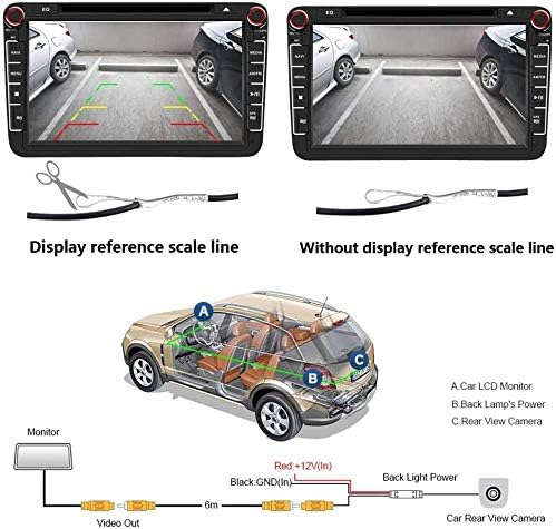 Waterproof Car Rear View Backup License Plate Light Camera 170 Degree Viewing Angle Night Vision for BMW 3/5/7 Series 118 316 318 320 325 328Li 120i 330 335 320i 330i 335i 520 523 530