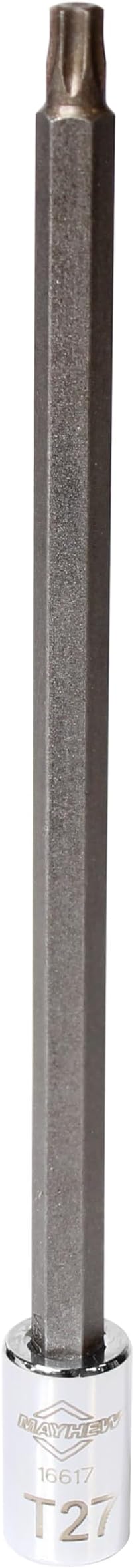 Mayhew Tools 16042 Torx Insert Socket Bit Set, Chrome, 6-Piece Long-Length
