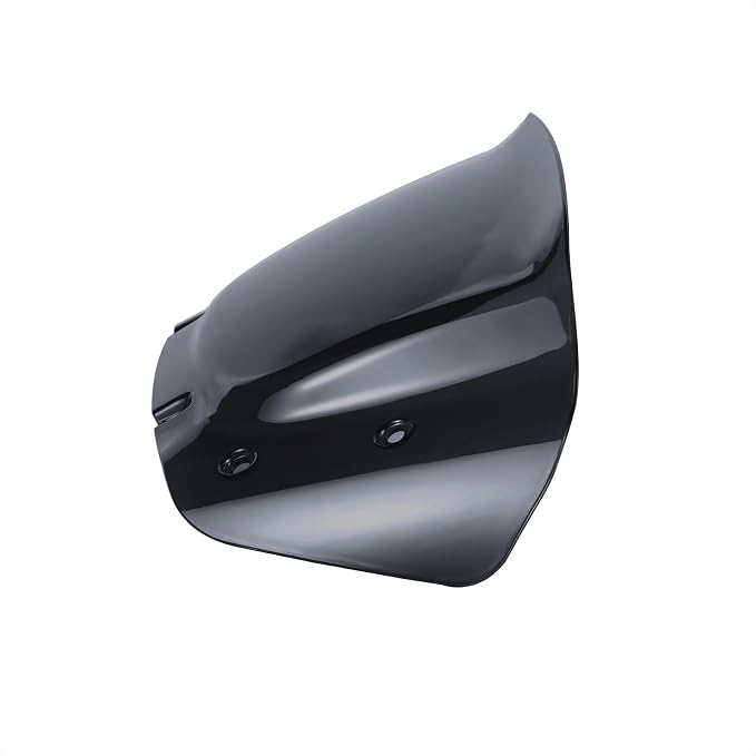 10" Wave Windshield Windscreen Wind Splitter Compatible for Harley Street Glide FLHX 2024-2025, CVO Street Glide FLHXSE 2023-2025, FLHXU 2025 (Black)