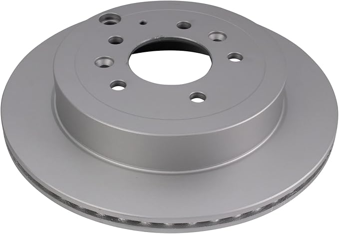 TRQ Rear Brake Rotor Set G Coated Vented Compatible with 2007-2012 Mazda CX-7