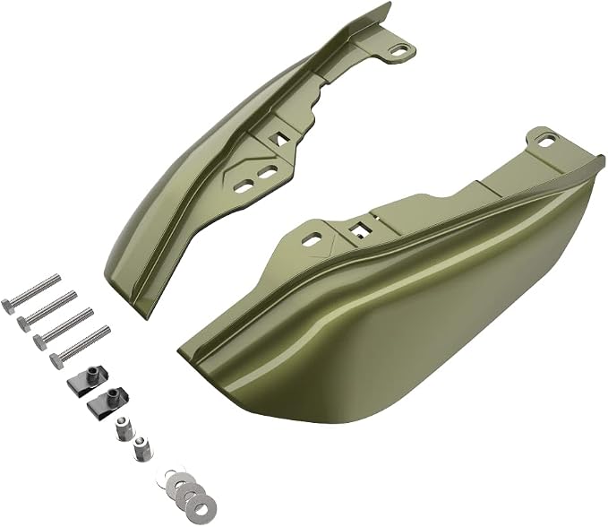 Advanblack 2024 RG Mid Frame Air Deflectors Compatible for Harley Touring Street Glide, Road King, Electra Glide, 2009-2025(Mineral Green Metallic)