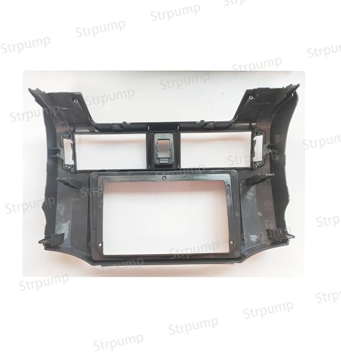 9'' Car Radio Stereo Dash Frame Fascia Bezel Panel Compatible for Toyota 4 Runner 2010 11 12 13 14 15 16 17 18 19 Install Mount Kit Black