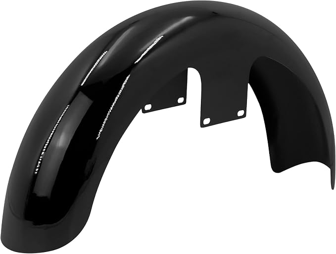 Front Fender 19'' 21'' 23'' Wheel Wrap Fit For Harley Touring Street Glide Road King Electra Glide Baggers (120/R19 Gloss Black)