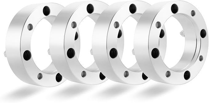 WeiSen 2inch 4x156mm Wheel Spacers with 3/8-24 Studs & 131mm Hub Bore, 4PCS UTV Aluminum Wheel Adapter Compatible with Polaris RZR Ranger Sportsman 1998-2012,fit Kawasaki 1987-2006
