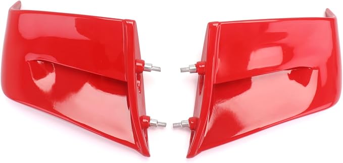for Panigale Accessories Motorcycle Fairing Wind Fin Air Deflector Red Side Spoiler Wing for Ducati Panigale V4 V4S 2022-2024, Motorcycle Body Work Fairing Kits (Glossy Red)