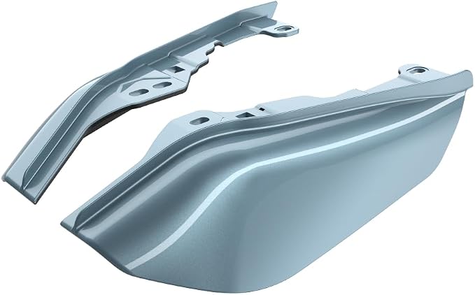 Advanblack 2024 RG Mid Frame Air Deflectors Compatible for Harley Touring Street Glide, Road King, Electra Glide, 2009-2025(Sharkskin Blue)