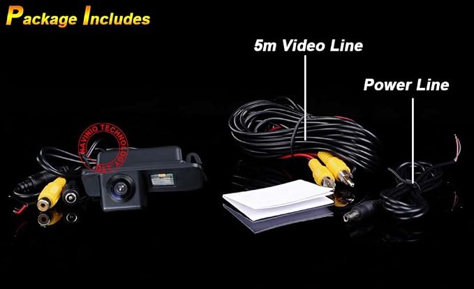 Waterproof Backup Camera Color Car Rear View Camera 170 Degree Viewing Angle License Plate with Night Vision for Ford Mondeo BA7 ab 2007/Focus II Facelift C/Kuga ab 2008/S-Max ab 2006