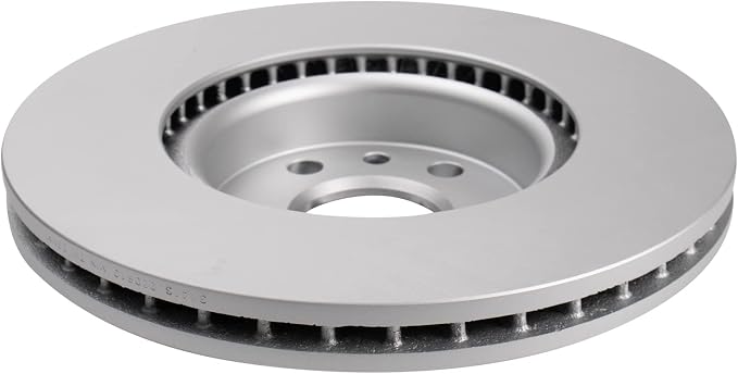 TRQ Front Brake Rotor Set G Coated Vented Compatible with 2012-2015 Land Rover Range Rover Evoque 2011-2018 Volvo S60 2007-2016 S80 2015-2018 V60 2008-2010 V70 2008-2016 XC70