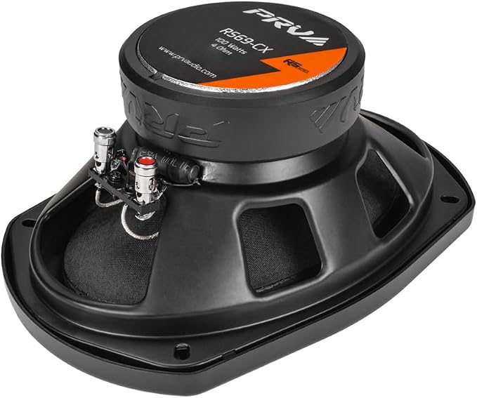 PRV AUDIO 6x9 Inch 2-Way Car Coaxial Speakers 200 Watts per Pair 4 Ohm RS69-CX, Premium Speaker Built-in Neodymium Tweeters with Grill Included - Great for Car Stereo Sound System (Pair)