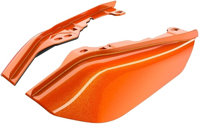 Advanblack 2024 RG Mid Frame Air Deflectors Compatible for Harley Touring Street Glide, Road King, Electra Glide, 2009-2025(Wicked Orange Pearl)