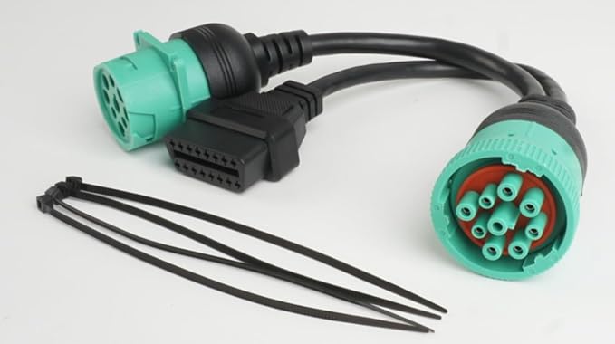 J1939 Male to J1939 Female and OBD2 Splitter Cable (1pcs)