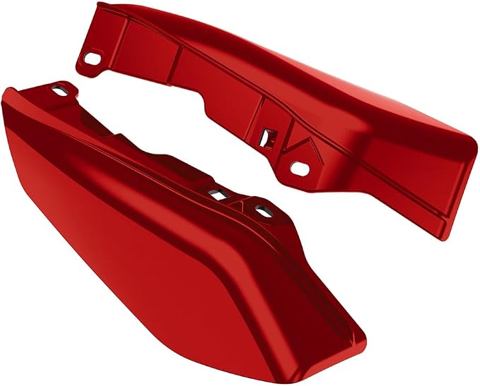 Color - Matched Mid Frame Air Deflectors Heat Shield, Perfectly Fit for Harley Touring Models 2009-2026 Brilliant Red