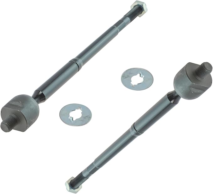 TRQ Front Inner Tie Rod Set 2 Piece Compatible with 2000-2005 Toyota Celica