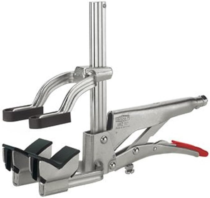 Bessey Pipe Gripping Plier and Clamp All in One - 4.5 In Jaw Capacity - 2.75 In Throat Depth - SG24-PC - Applicable for General Clamping, Metal Fabrication, Welding, Plumbing, Woodworking, & Construction