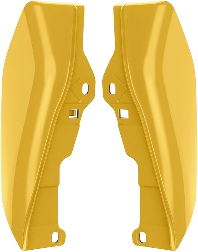Color - Matched Mid Frame Air Deflectors Heat Shield, Perfectly Fit for Harley Touring Models 2009-2026 Industrial Yellow